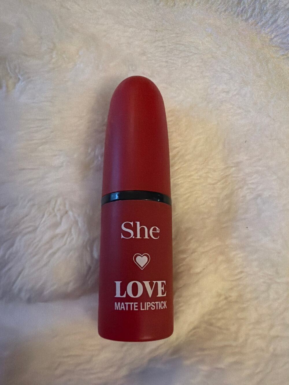 She Love Matte Lipstick #09 Classic Red LP900 Full Size Lip Color NEW